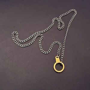 Elegant Silver and Gold Necklace